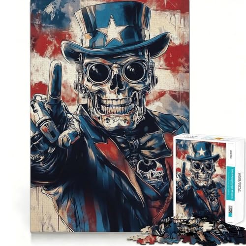 Rompecabezas de Calavera del tío Sam para Adolescentes,1000 Piezas,Divertido Juego de Memoria,Superficie Lisa sin Rebabas,Regalo de cumpleaños,Juguete para ejercitar la Mente (38x26cm) Rompecabezas de Calavera del tío Sam para Adolescentes,1000 Piezas,Divertido Juego de Memoria,Superficie Lisa sin Rebabas,Regalo de cumpleaños,Juguete para ejercitar la Mente (38x26cm)