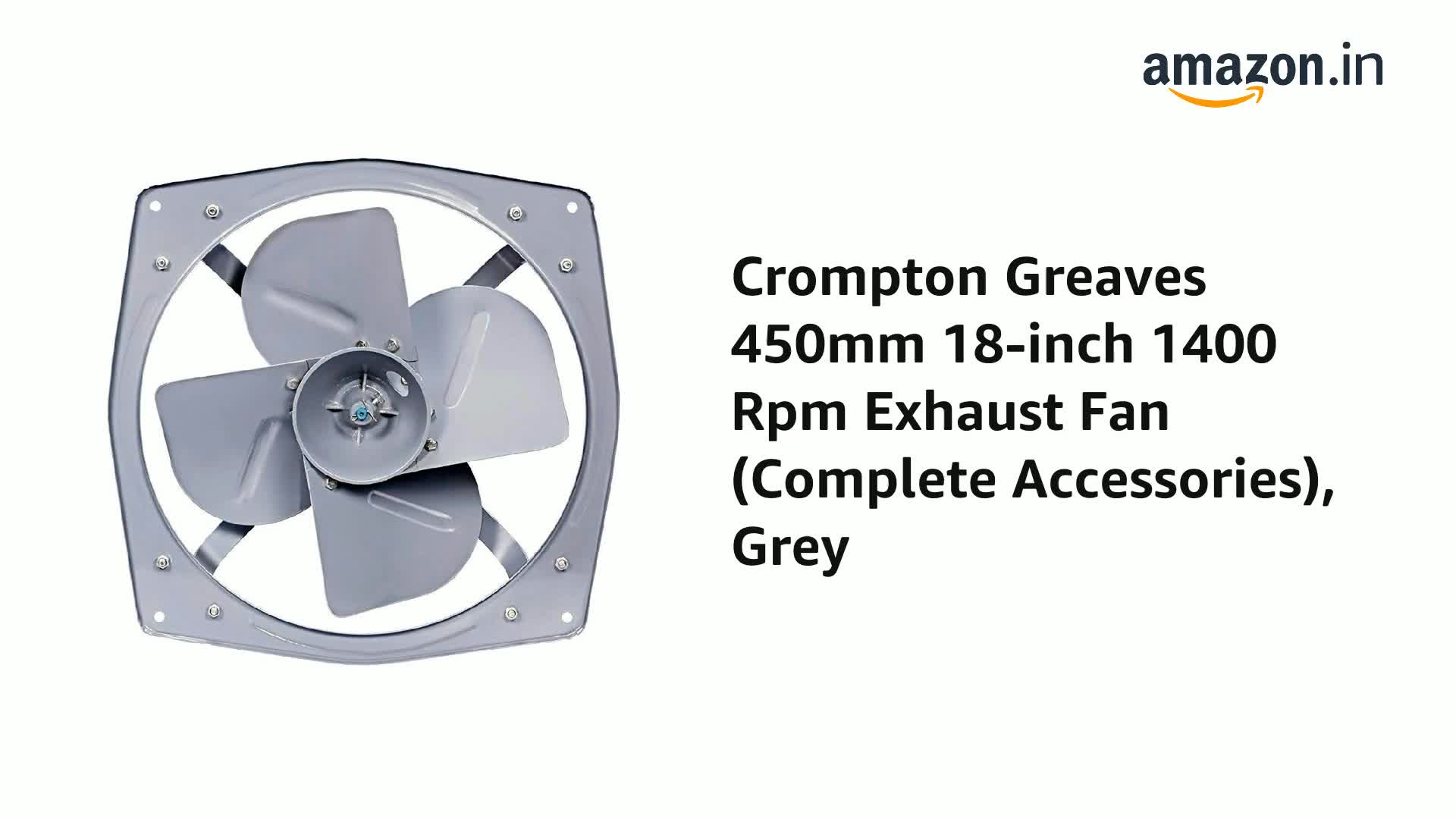 18-inch 1400 Rpm Exhaust Fan 