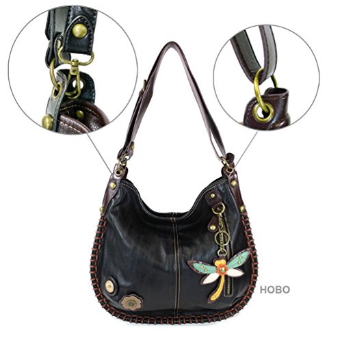 Bolso tote convertible negro grande CHALA miniatura 3