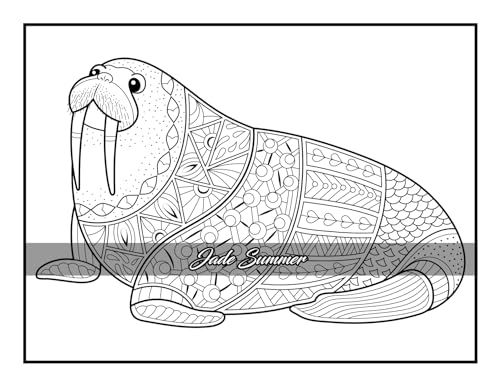 100 Animals: An Adult Coloring Book with Lions, Elephants, Owls, Horses, Dogs, Cats, and Many More! - Image 50