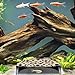 TIESOME 2 Stück Garnelen Versteck aus Plastik, Kreative Garnelen Verstecke Unterirdisch Halbkreis Höhle ABS Aquarium Zubehör für Kleine Fische zum Spielen Ausruhen(Schwarz)
