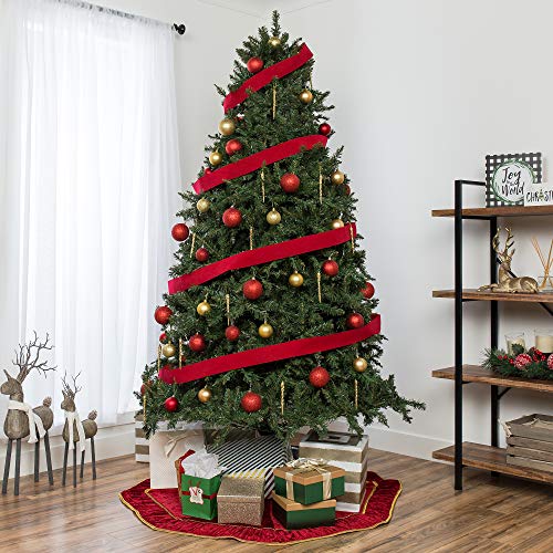 Best Choice Products 7.5Ft Hinged Douglas Full Fir Artificial Christmas Tree Holiday Decoration W/ 2,254 Branch Tips, Easy Assembly, Foldable Metal Stand, Green #TOP1