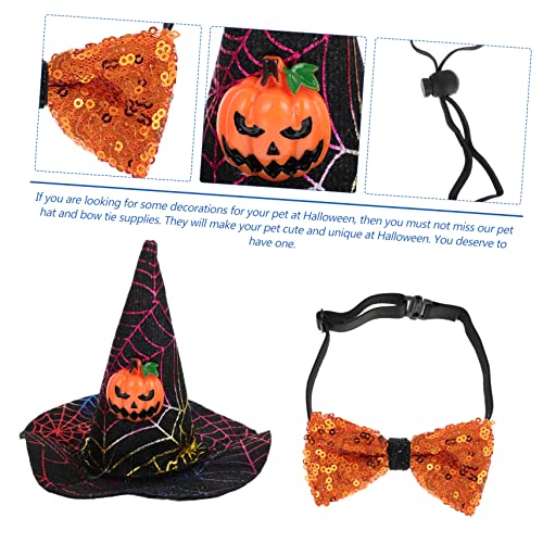 Disfraz Halloween para Mascotas con Sombrero y Corbata miniatura 6