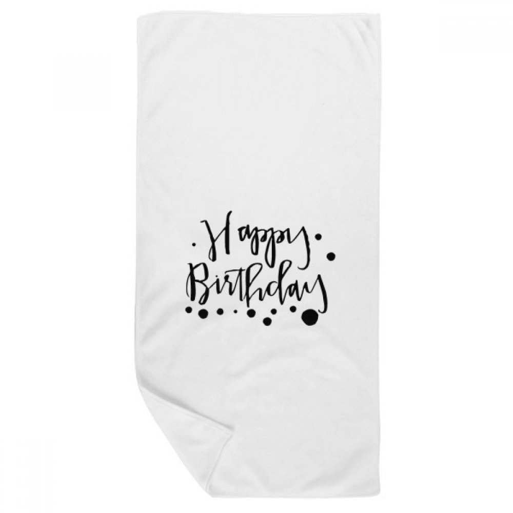 Gant de toilette Joyeux Anniversaire 35x70cm après la douche
