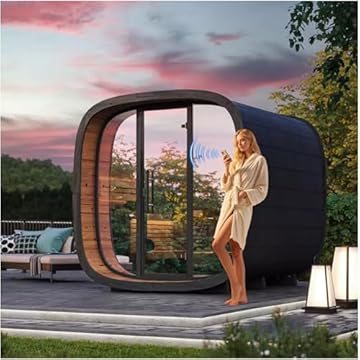 8 person barrel sauna
