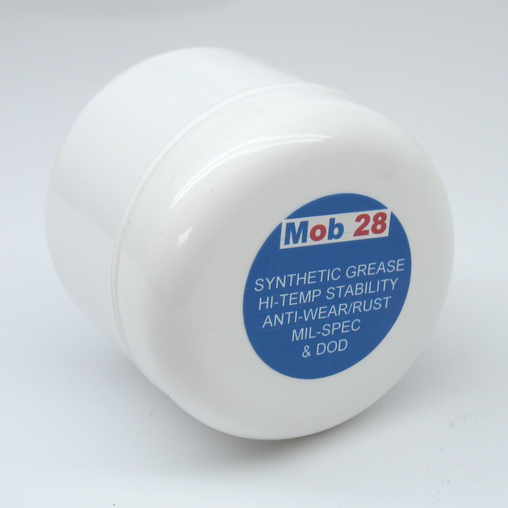Mob 28 2 ounce (57 gm) Genuine Synthetic Grease for Automatics Mil-Spec MIL-G-21164D