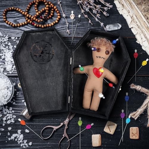 Kit de Muñecas Vudú Halloween 12 Piezas para Adultos miniatura 5