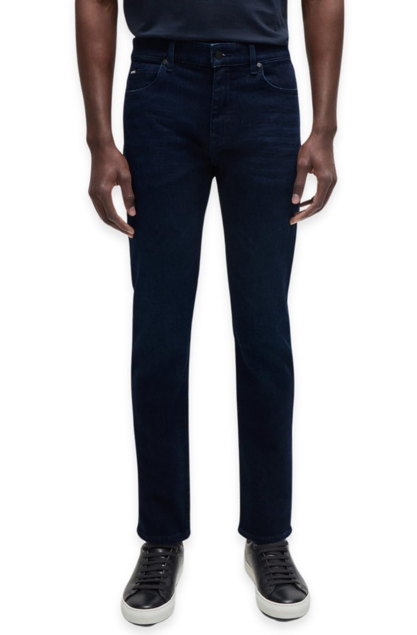 

                                                    BOSS, Delaware Straight Leg Slim Fit Jeans, Medium