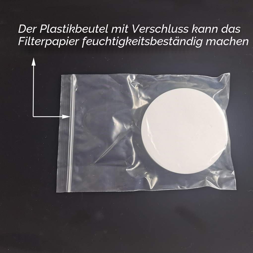 Filterpapier 150 mm, Packung zu 100, zum Einsatz in Wissenschaftsexperimenten als Filterpapier, auch als Filterpapier für Trichter