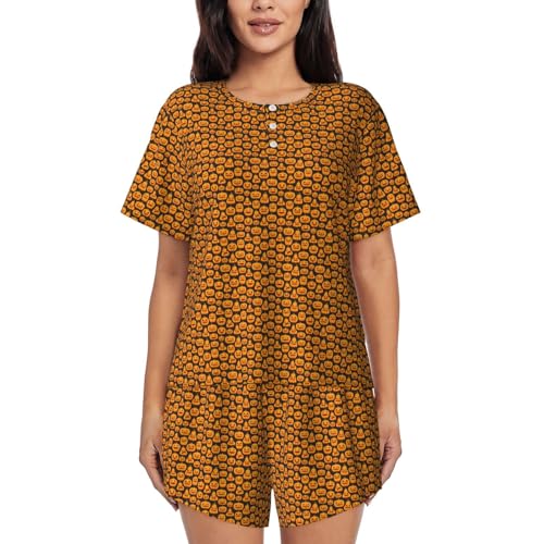 Pyjama d'Halloween femme léger pour soirées cocooning à la maison