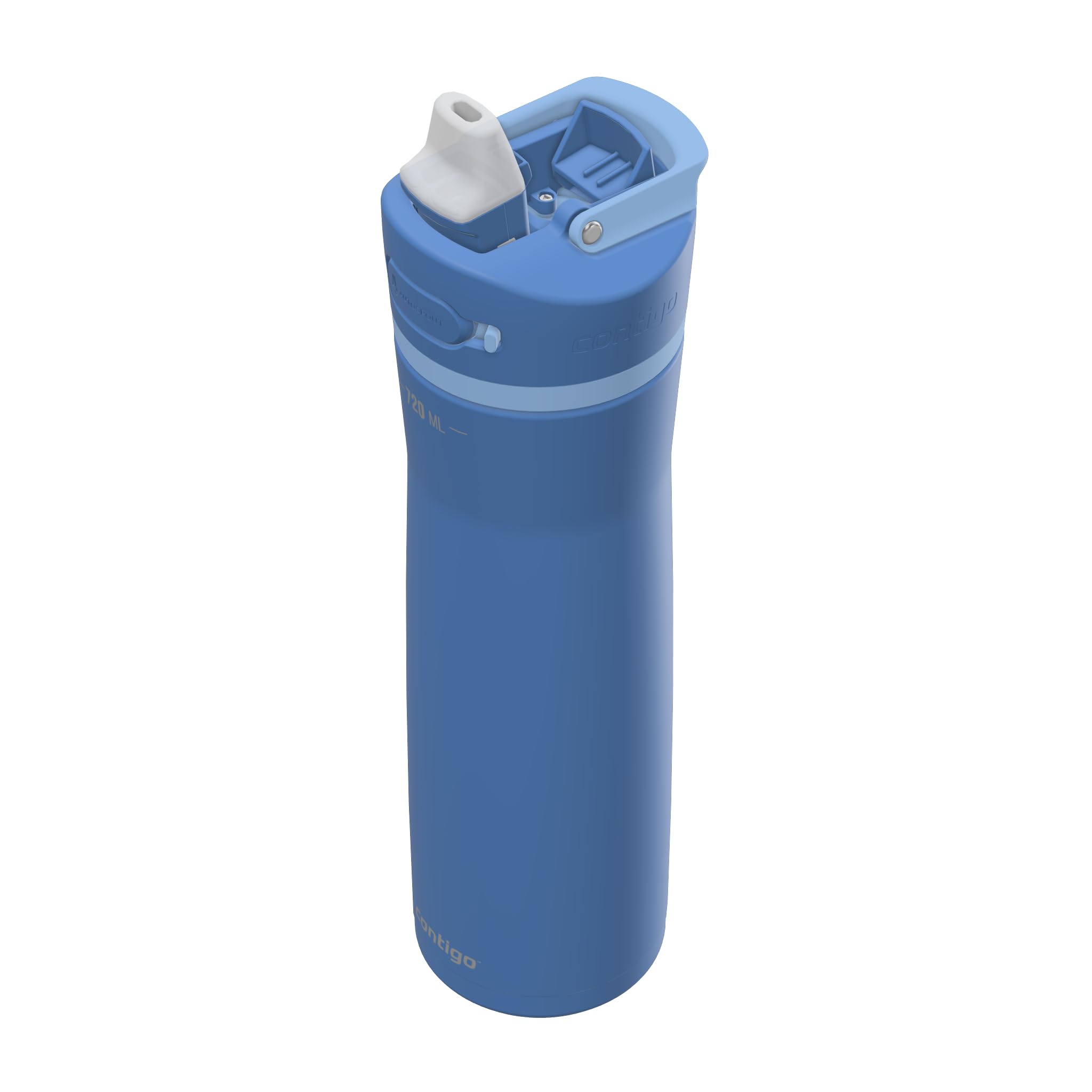Contigo Ashland Chill Autospout Insulated Water Bottle | Keeps Cold for 24 Hours | Large Stainless Steel Drinking Bottle | Leakproof Drink-Bottle | Bike, Hiking | 720 ml | Oatmilk