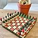 Cactichess -Advanced Roll up Cactus Chess Set, Cactus-Themed Pieces Chesses Board, Chesses Game, 3D Printed Portable Chess Sets Gifts (Green)