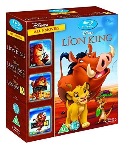 The Lion King Trilogy 1-3 [Blu-ray] 1 2 3 Box Set [UK Import] by Walt Disney Studios HE by Robert Minkoff, Bradley Raymond Roger Allers