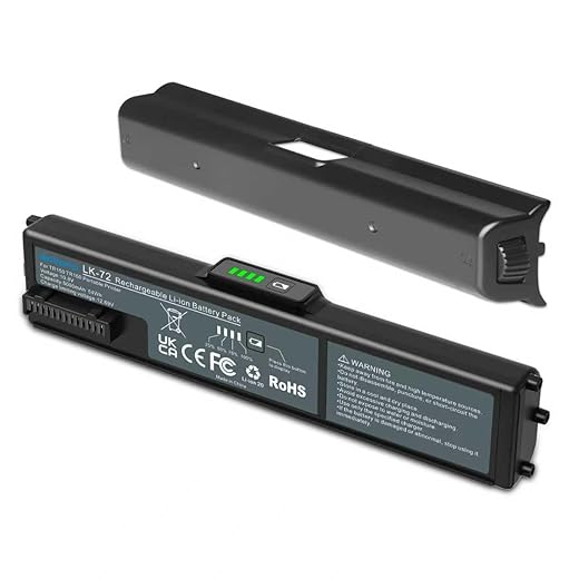 LK-72 Rechargeable Battery and Battery Cover Suitable for Canon PIXMA TR150 Portable Printer