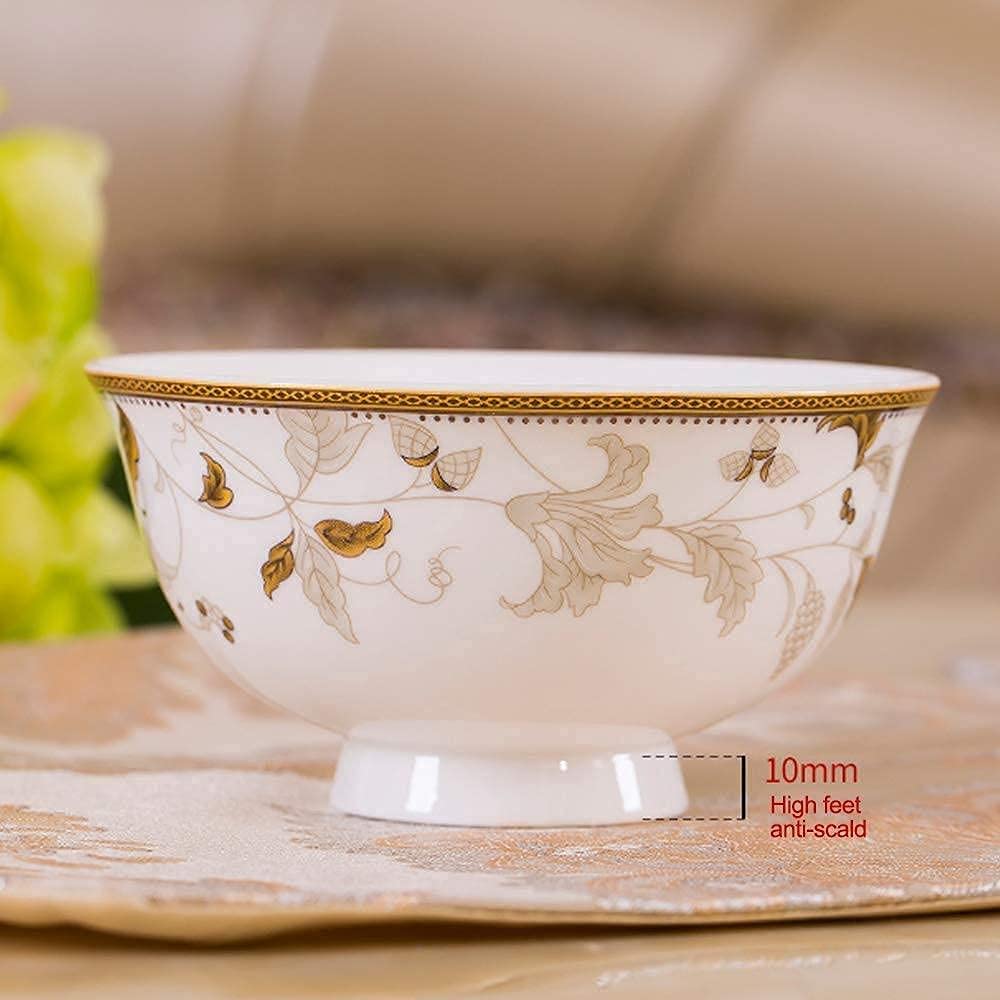 Zestaw naczyń, zastawa stołowa na uroczystości rodzinne, hotelowe restauracje, zestawy zastawy stołowe z porcelany, miski, talerze obiadowe/garnki/spodki, złote wykończenie