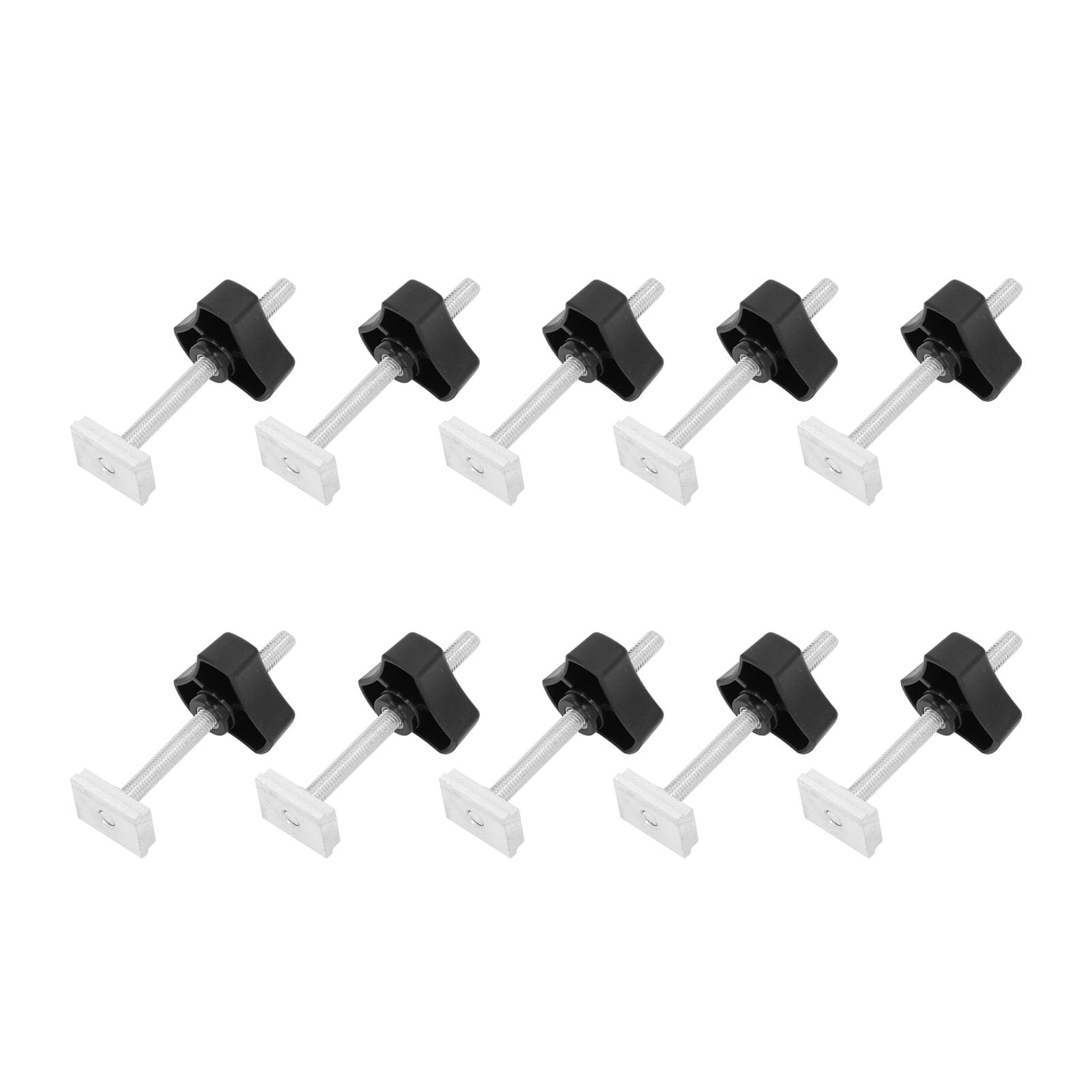 Leapiture 10 Set T Track Kit Woodworking Slider Bolt Knob Accessories Stainless Steel Jigs Fixtures for Woodworking Jigs and Fixtures