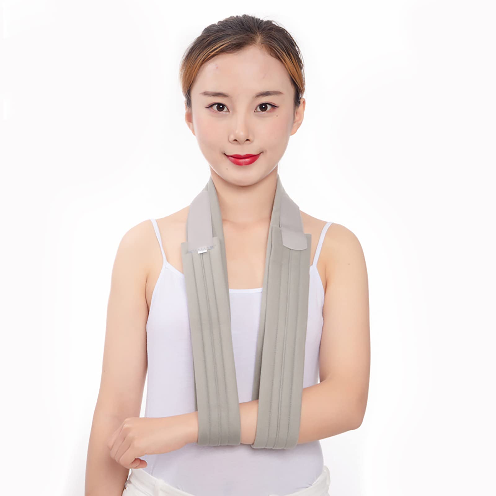 Cabestrillo para Brazo, inmovilizador de Cuello de Soporte de Cuello Ajustable Ligero, Cabestrillo de Brazo Simple, Soporte de Hombro Transpirable para Hombres y Mujeres