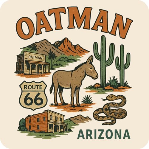 Imán decorativo vinil Oatman Arizona 3 pulgadas miniatura 1