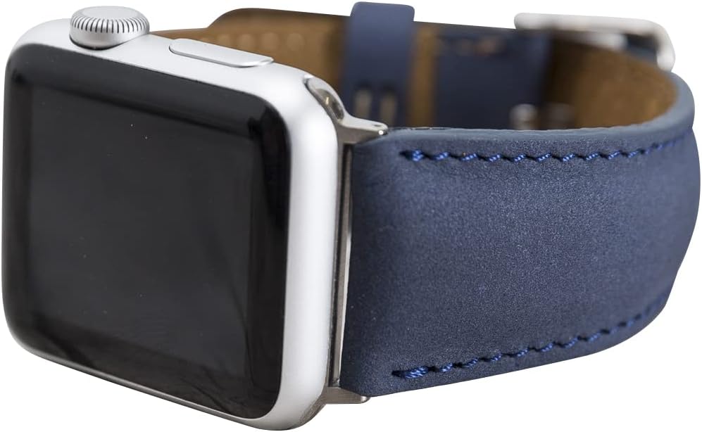 Genuine Leather Blue Band for Apple Watch