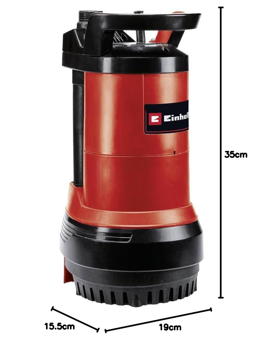 Einhell GE-PP 5555 RB-A Pompa do beczki deszczowej (550 W, pompa kombinowana 2 w 1, zanurzeniowa pompa ciśnieniowa i beczka przeciwdeszczowa, automatyczna funkcja z ochroną przed pracą na sucho,