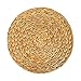 Yius Sets de Table tissés, Sets de Table Ronds en rotin antidérapants résistants à la Chaleur, Sets de Table Faits à la Main dans Les Cuisines à Domicile, pour Les Salons et Les Cuisines(Size:30cm)