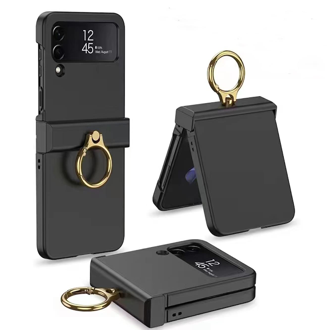 BOUNCEBACK Ultra Thin Hinge Cover Ring Case/Cover for Samsung Galaxy Z Flip4 5g / Galaxy Flip 4 5g Case Cover - Black (Polycarbonate) (B0BCWJ22QT) Amazon Price History, Amazon Price Tracker