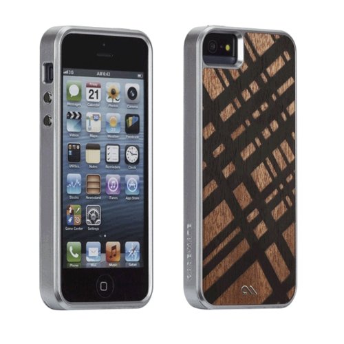 Case-Mate Crafted Woods Case for Apple iPhone 5/5S - Retail Packaging - Carved Mahogany