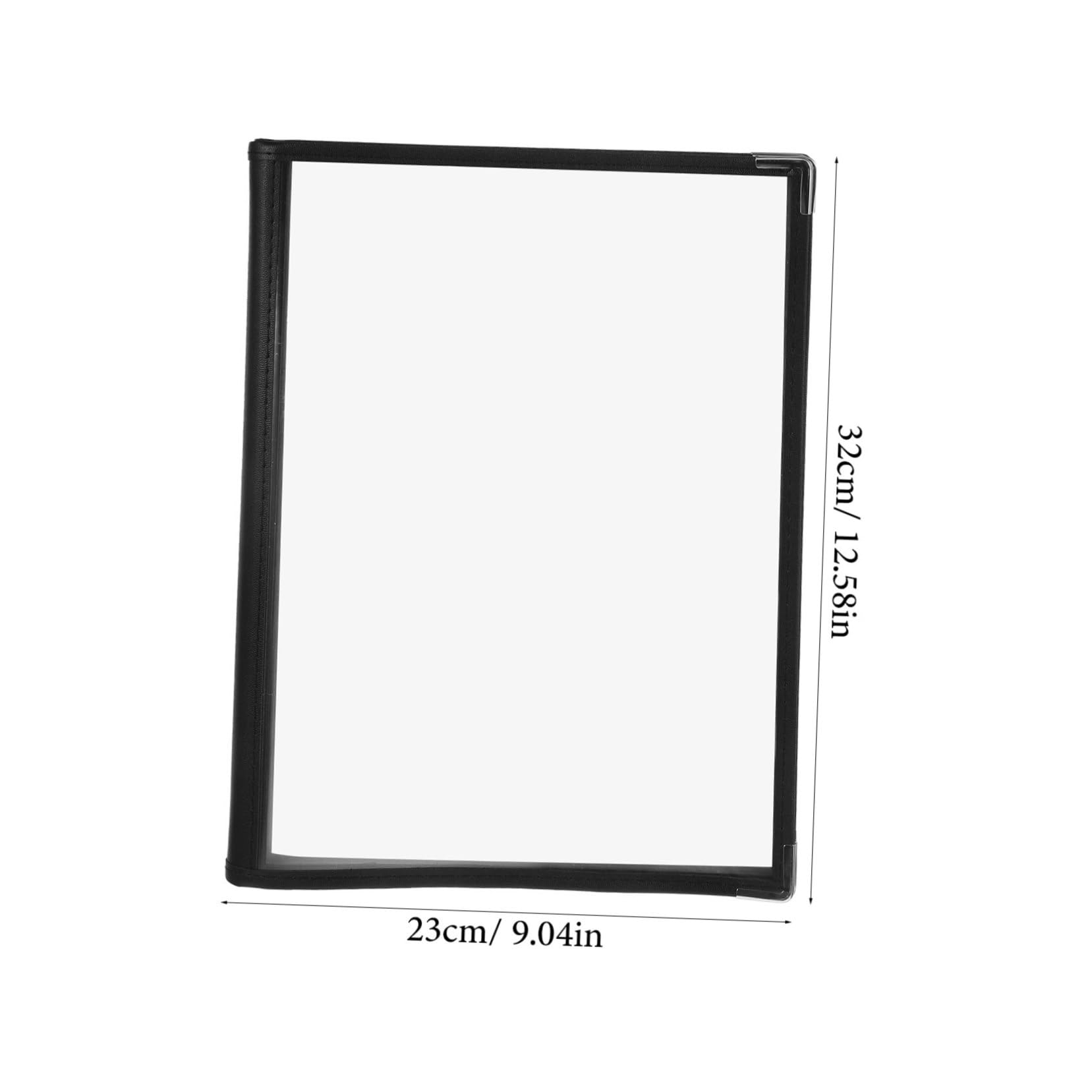 Transparent Menu Cover Holder for Restaurants Page View Menu Folder for Easy Navigation Essential Dining Accessory for Cafes Bars and Hotels