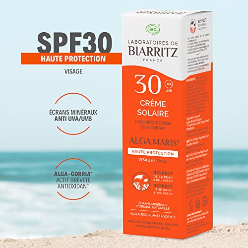 Alga Maris Sonnencreme für Gesicht LSF 30 (50ml), Bio Sonnencreme Spray Sonnenschutz mit intensiver Feuchtigkeitspflege… – Ansicht 3
