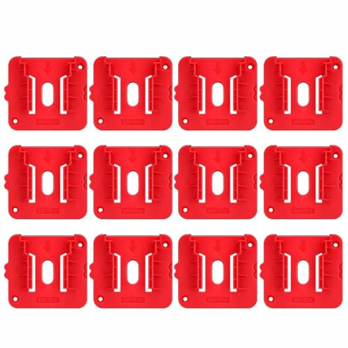 Soporte de batería para Milwaukee M18 pack de 12 organizadores de pared
