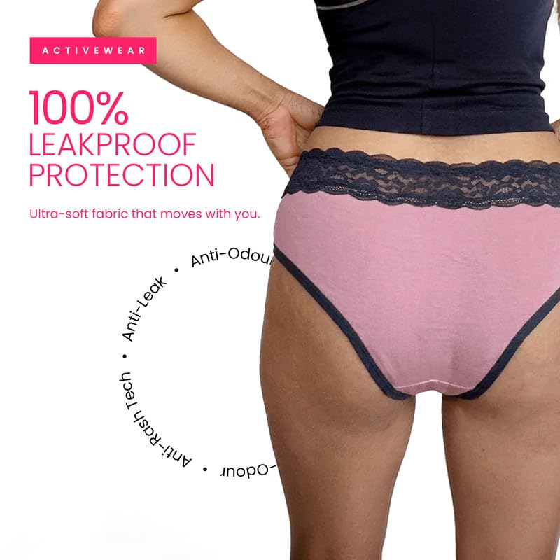 Image of REVAA Heavy Period Panty for Women & Girls (Pack of 1) Soft Cotton, Reusable & Leak Proof Menstrual Underwear, No Pads Required, Rash-Free Comfort, for Super Heavy Flow, Lasts Up to 2 Yrs