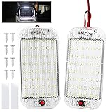 [Control de interruptor simple] En un extremo de la iluminación interior LED hay un interruptor de botón con el que puede encender o apagar la luz libremente según sea necesario. no debe utilizarse con una presión excesiva y fuera del alcance.
