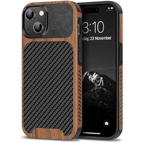 TENDLIN iPhone 15 Wood Grain Case Cover