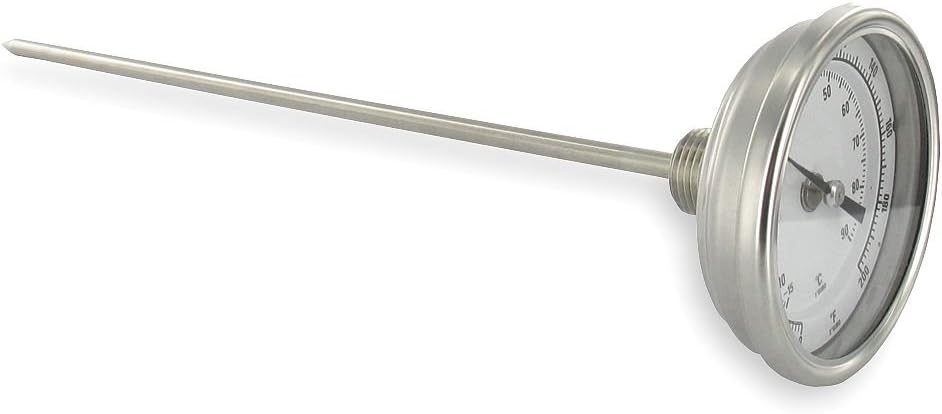 Dwyer® Long Reach Bimetal Thermometer, BTLRN372101, 0-200°F, 72" Stem