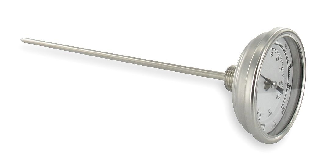 Dwyer® Long Reach Bimetal Thermometer, BTLRN360101, 0-200°F, 60" Stem