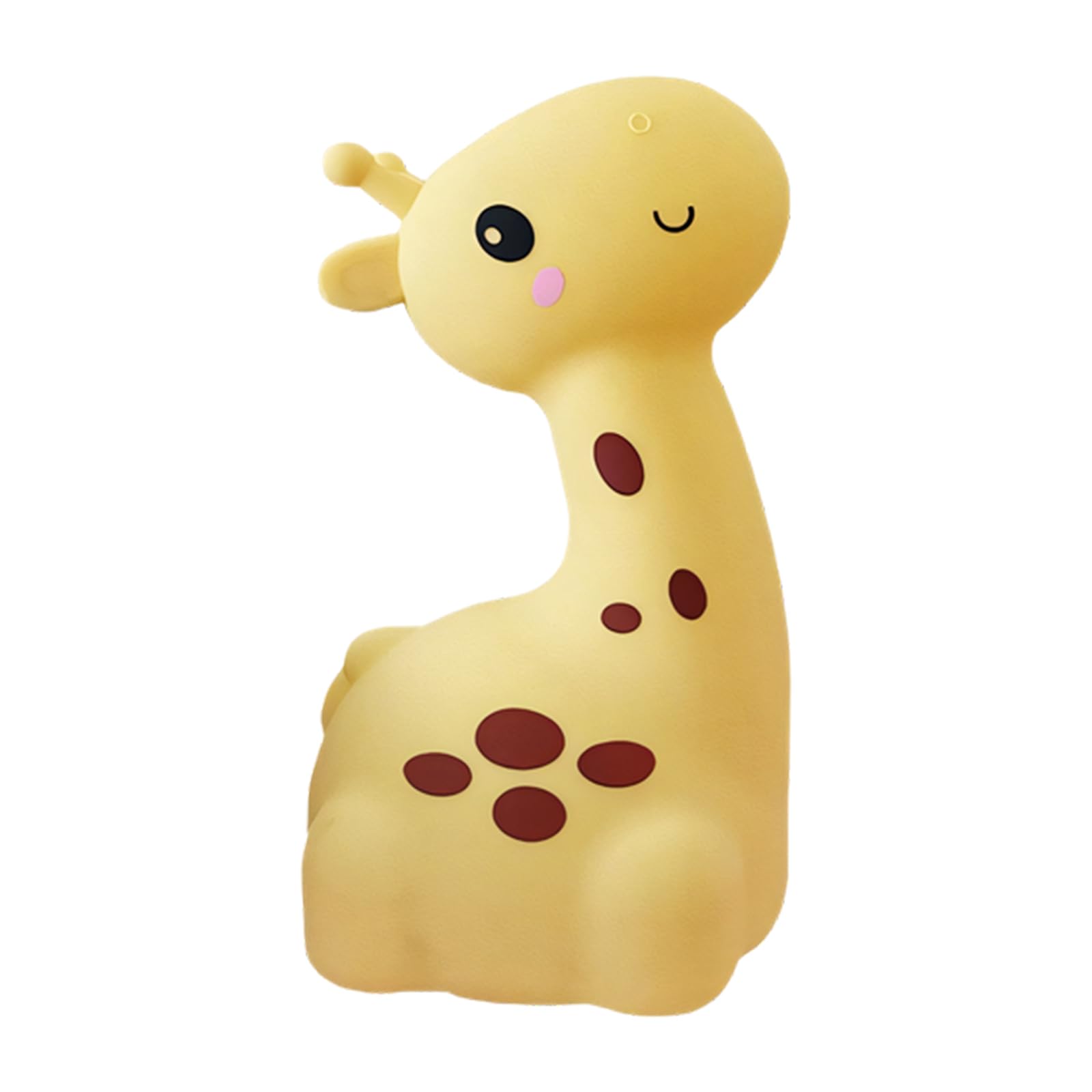 Hsioluted Kids Room Decorative Lamp USB Rechargeable Silicone Giraffe Night Light Touch Multicolor Glowing for Birthday Gift Touch Control LED Night Lamp