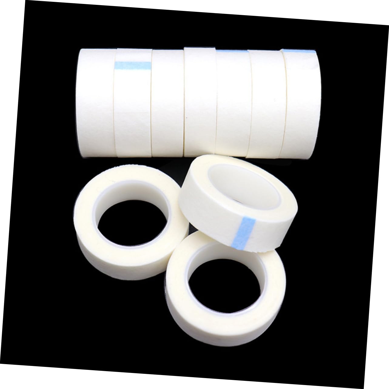 Adhesive Eyelash Isolation Tape 24pcs Non-Woven Lash Extension Tape Eyelash Grafting Isolation Patches