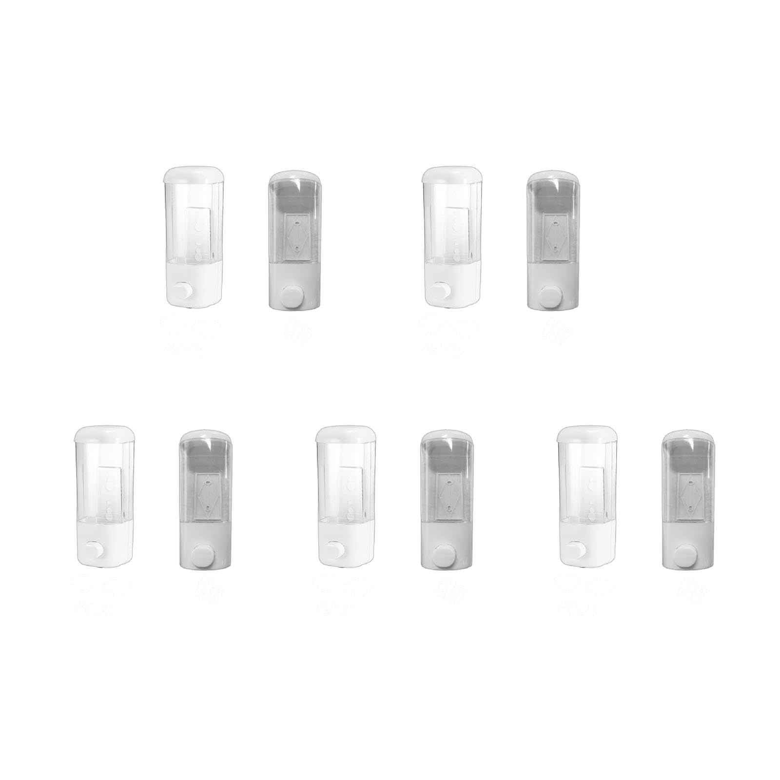500ml Badezimmer Seifenspender Wandmontage Selbstklebend Shampoo Behälter Handseifenspender Handseifenspender Seife Flüssigseifenspender Seifenspender für Badezimmer Seife Seife