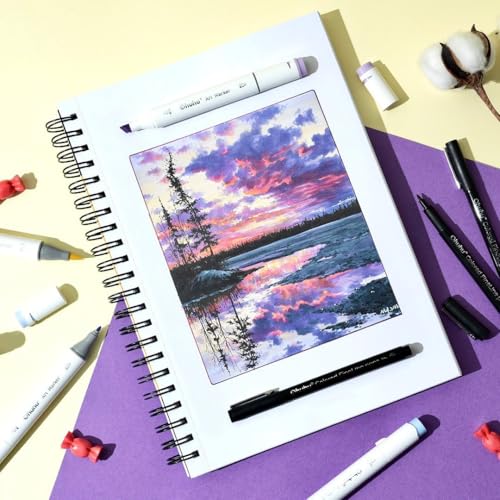 Image of Ohuhu Alcohol Markers Double Tipped Art Marker Set for Artists Adults Coloring Sketch Illustration - Chisel & Fine Dual Tips - 100 Colors - Oahu Series of Ohuhu Markers - Refillable Ink