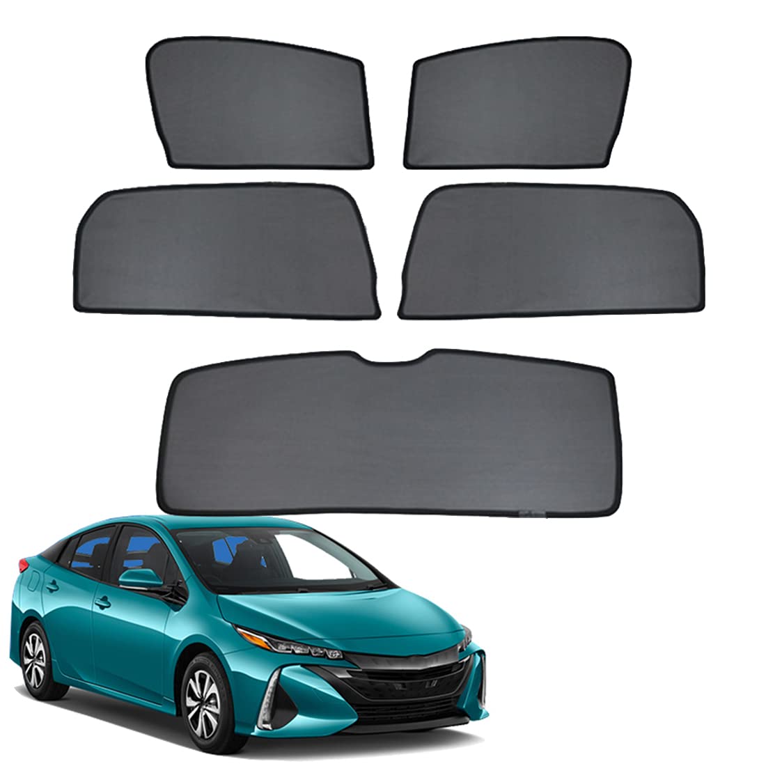 Car Window Shade for Kids Side Window Sun Shade for Prius XW50 2016-2022 Magnetic Curtain Sun UV Protection Covers for Baby Sleeping Auto Accessories,