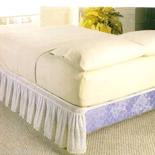 Madison Wrap-Around Bed Ruffle, Beige, Twin/Full
