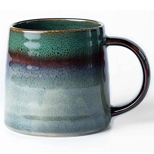 HYTYSKAR Large Ceramic Coffee Mugs, Handmade...