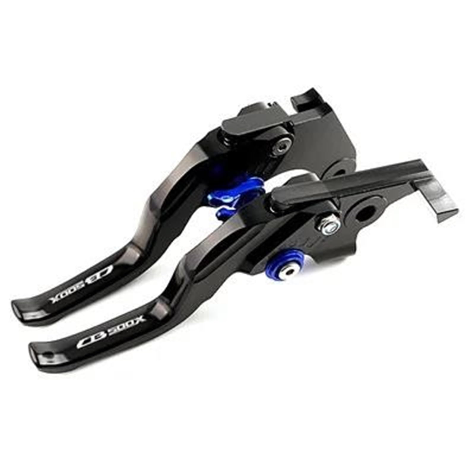 Palancas CNC para CB500X 2021-2026 con acabado corto azul de alta gama