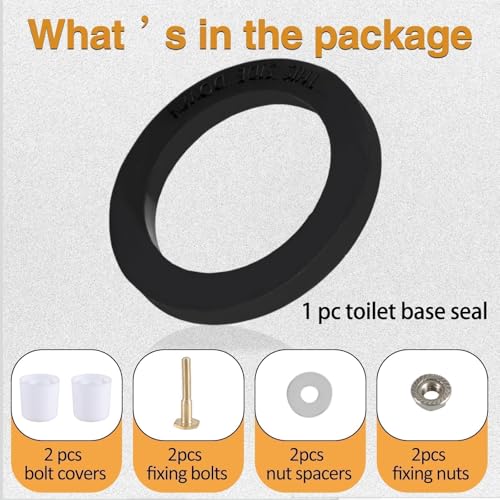 Image of RV Toilet Base Seal & Mounting Hardware Kit Compatible with Dometic 300 310 320 Toilets, 300 Series Toilets Seal Kit Replace# 385311652