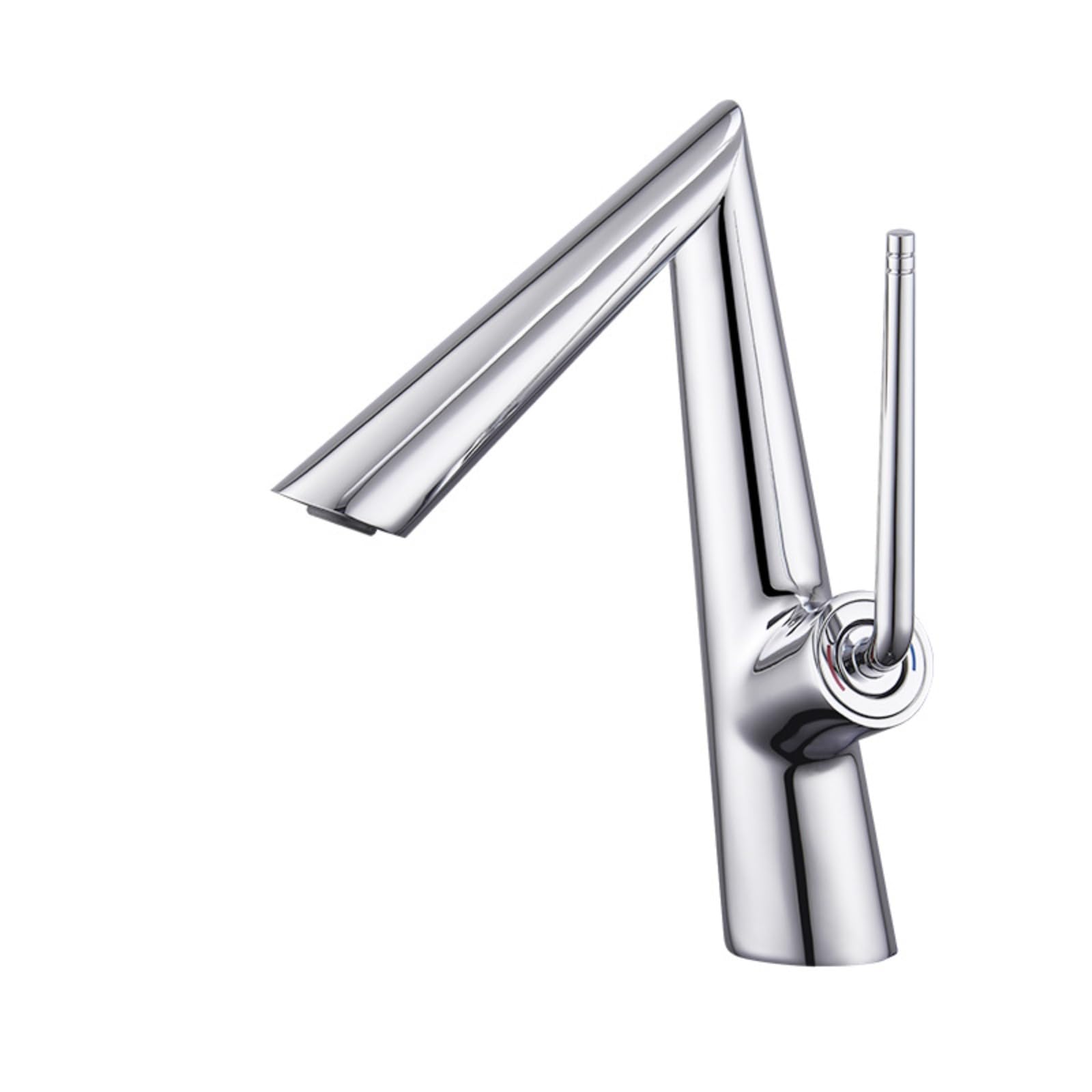Robinet de lavabo de salle de bain en métal anti calcaire mélangeur à main de luxe