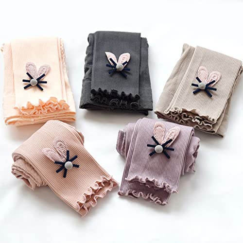 Toddler Girls Leggings Winter Warm Fleece Lined Tights Kids Stretchy Soft Leggings Ankle Length Knit Legging3