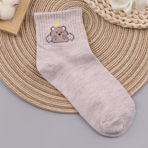 Image of No Show Socks Womens, Cute Socks For Women, Soft Moisture-Wicking Socks, Cotton Cushioned Athletic Running Novelty Casual, Ideal for Running and Outdoor Activities (5 Pairs), 9.5-15.5