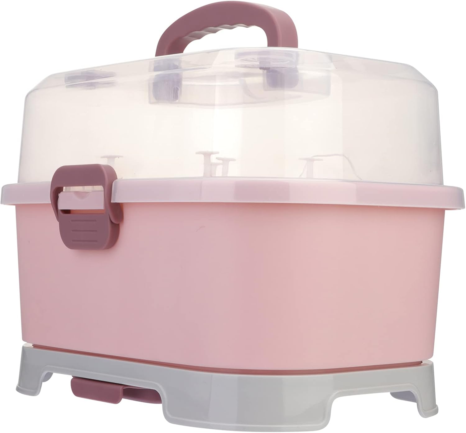 Kitchen Cabinet Organizer 1Pc Portable Baby Bottle Drying Rack Storage Box Bottle Storage Box Organizer Case Portable Feeding Kitchen Cabinet for Home Travel Baby s