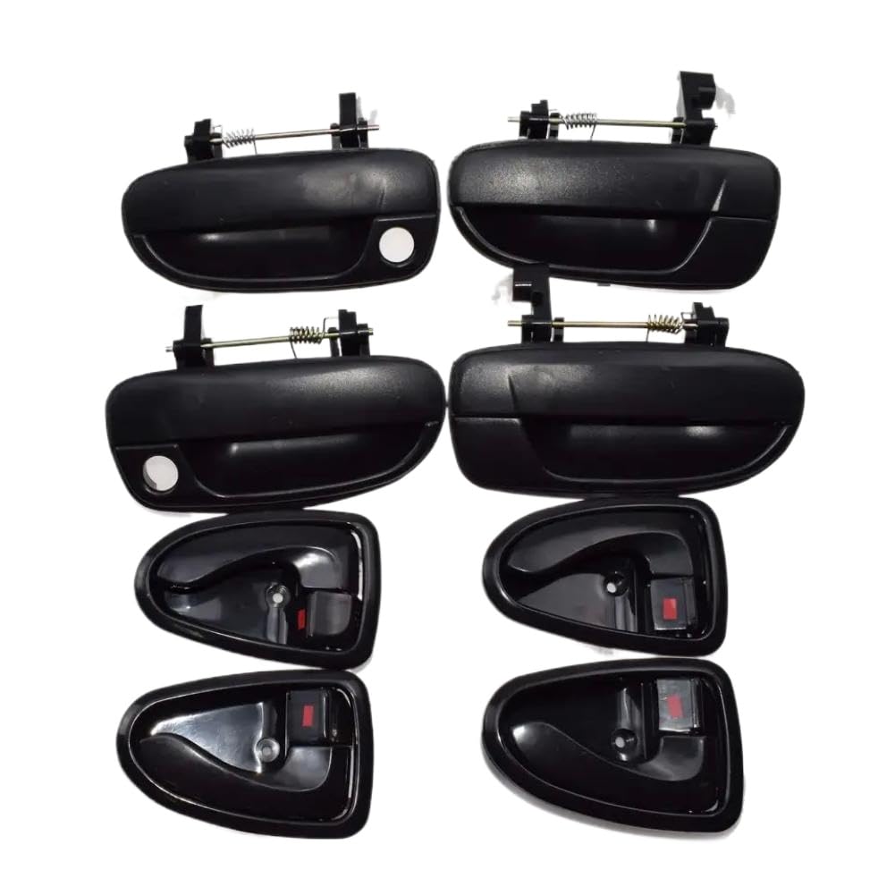 Zdsaaenar Black Kit Door Handle Set Compatible With 1.5L 1.6L 2000-2006 Vehicles Black(Black Kit)