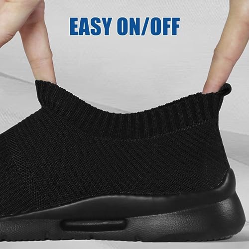 MGNLRTI Mens Trainers Running Shoes Lightweight Slip on Sneakers Gym Fashion Walking Shoes - Image 4